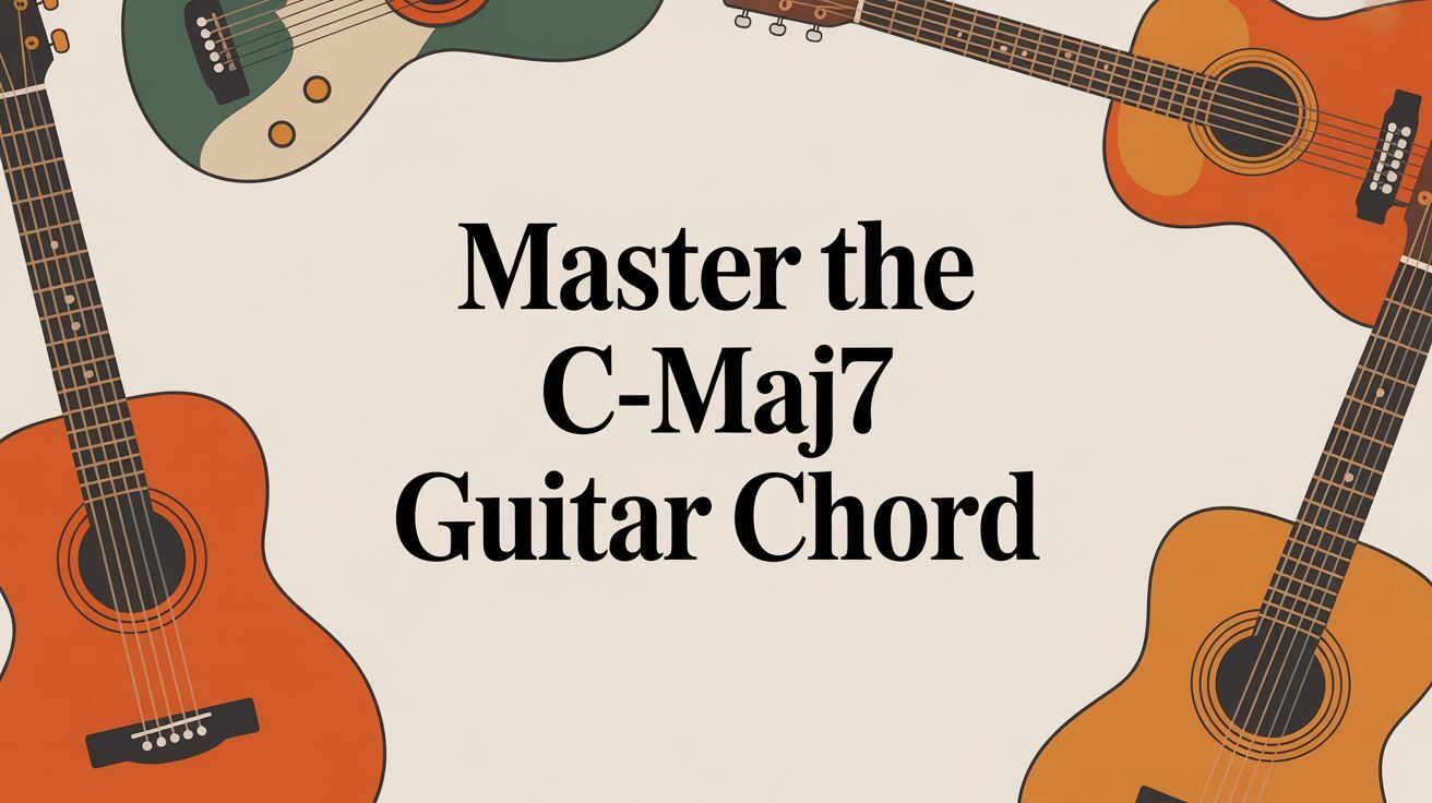 Cmaj7 Guitar Chord Cmaj7 Guitar Chord