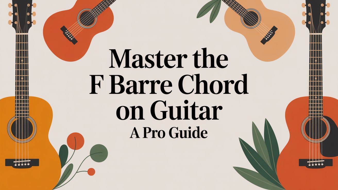F Barre Chord On Guitar